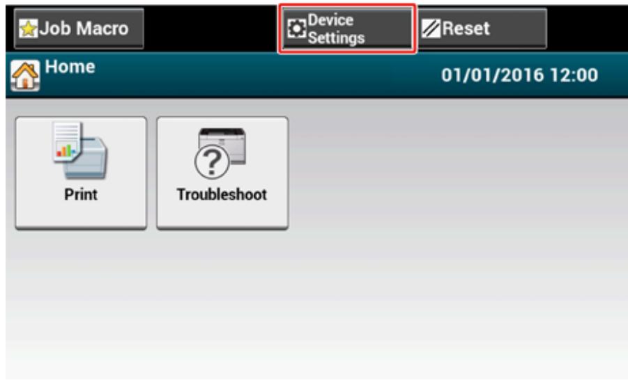 OKI C542DN - Activation de la connexion du réseau local sans fil - 1