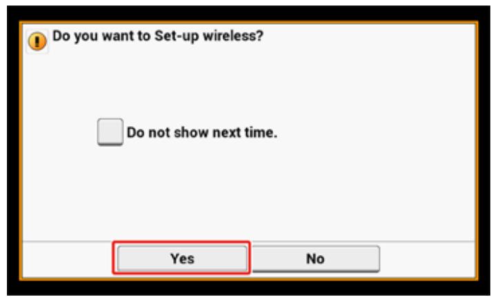 OKI C542DN - Activation de la connexion du réseau local sans fil - 8