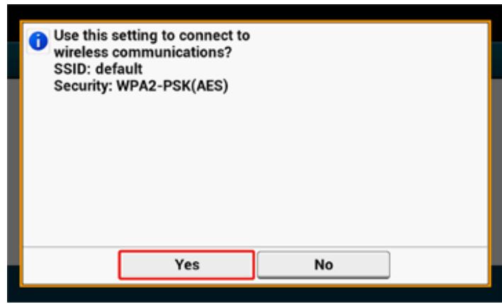 OKI C542DN - Sélection d'un point d'accès du réseau local sans fil depuis le volet de l'opérateur pour la connexion - 16