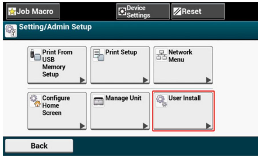 OKI C542DN - Activation de la connexion du réseau local sans fil - 5