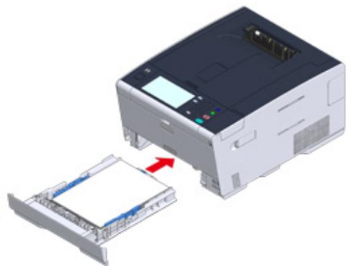 OKI C542DN - Chargement du papier dans le bac 1/2/3 - 6