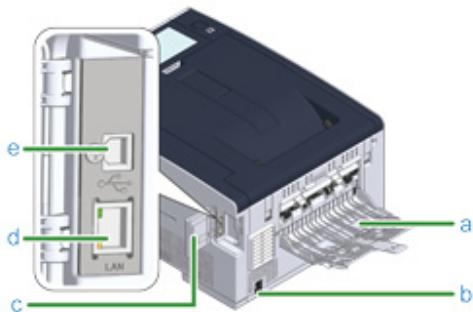 OKI C542DN - Vue arrière - 1