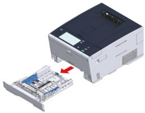 OKI C542DN - Chargement du papier dans le bac 1/2/3 - 1