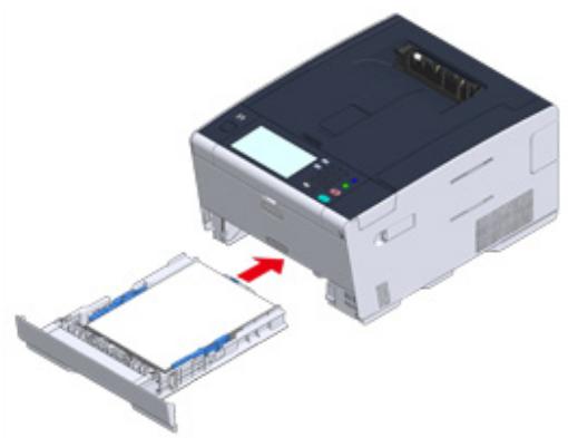 OKI C542DN - Chargement du papier dans le bac - 6