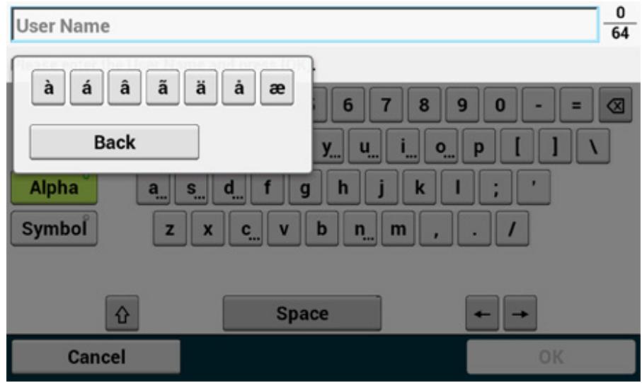 OKI C542DN - Saisie de caractères - 2