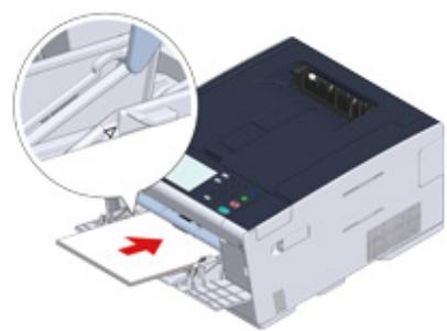 OKI C542DN - Chargement du papier dans le bac MF - 6