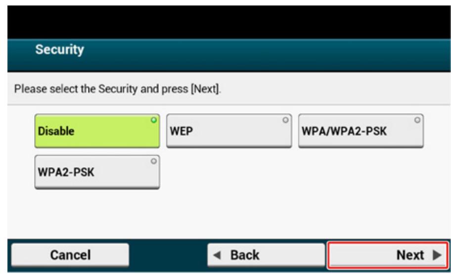 OKI C542DN - Configuration manuelle à partir du volet de l'opérateur pour la connexion - 16