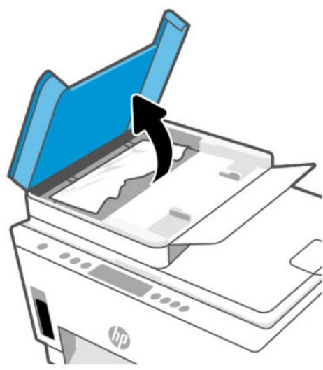 HP SMART TANK PLUS 7305 - Élimination d'un bourrage papier dans le chargeur de documents (certains modèles uniquement) - 2