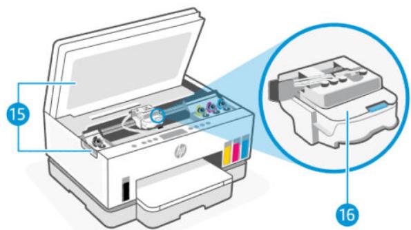 HP SMART TANK PLUS 7305 - Vue de face de l'imprimante - 5