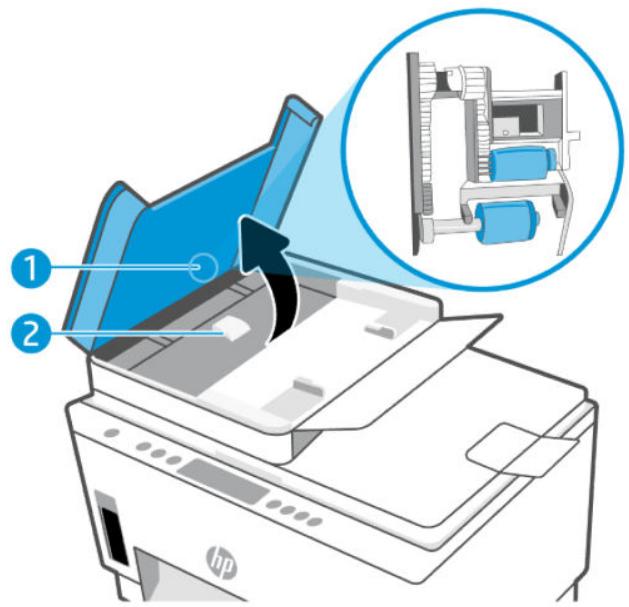 HP SMART TANK PLUS 7305 - Nettoyage des rouleaux ou du tampon de séparation - 2