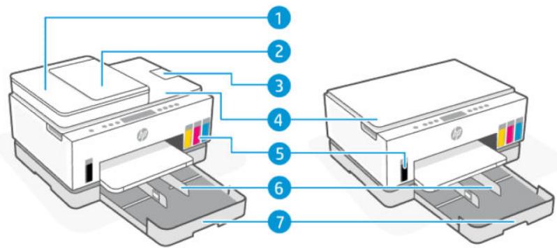HP SMART TANK PLUS 7305 - Vue de face de l'imprimante - 2