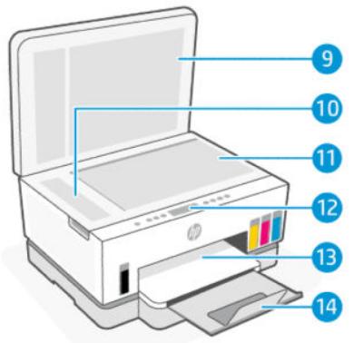 HP SMART TANK PLUS 7305 - Vue de face de l'imprimante - 4