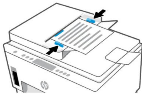 HP SMART TANK PLUS 7305 - Chargement d'un original dans le chargeur de documents (certains modèles uniquement) - 5