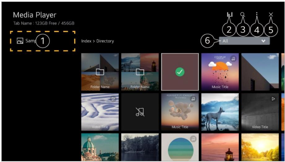 LG 55NANO81 - Using the Media Player - 1