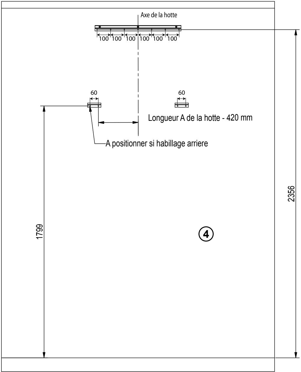 LACANCHE L2HM1300 - Montage de la hotte : - 1