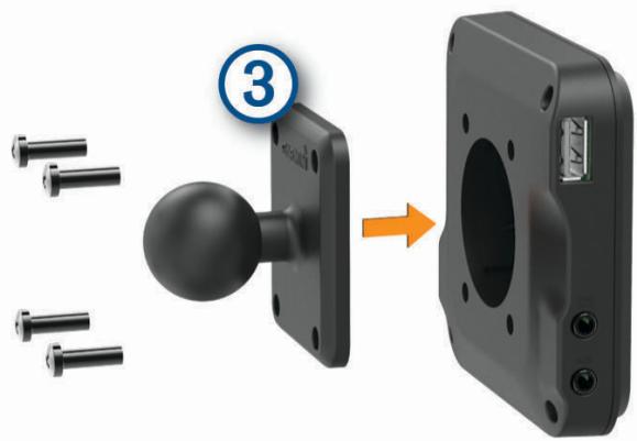 GARMIN DEZL LGV800 MT-S - Installation de l'adaptateur à rotule - 2