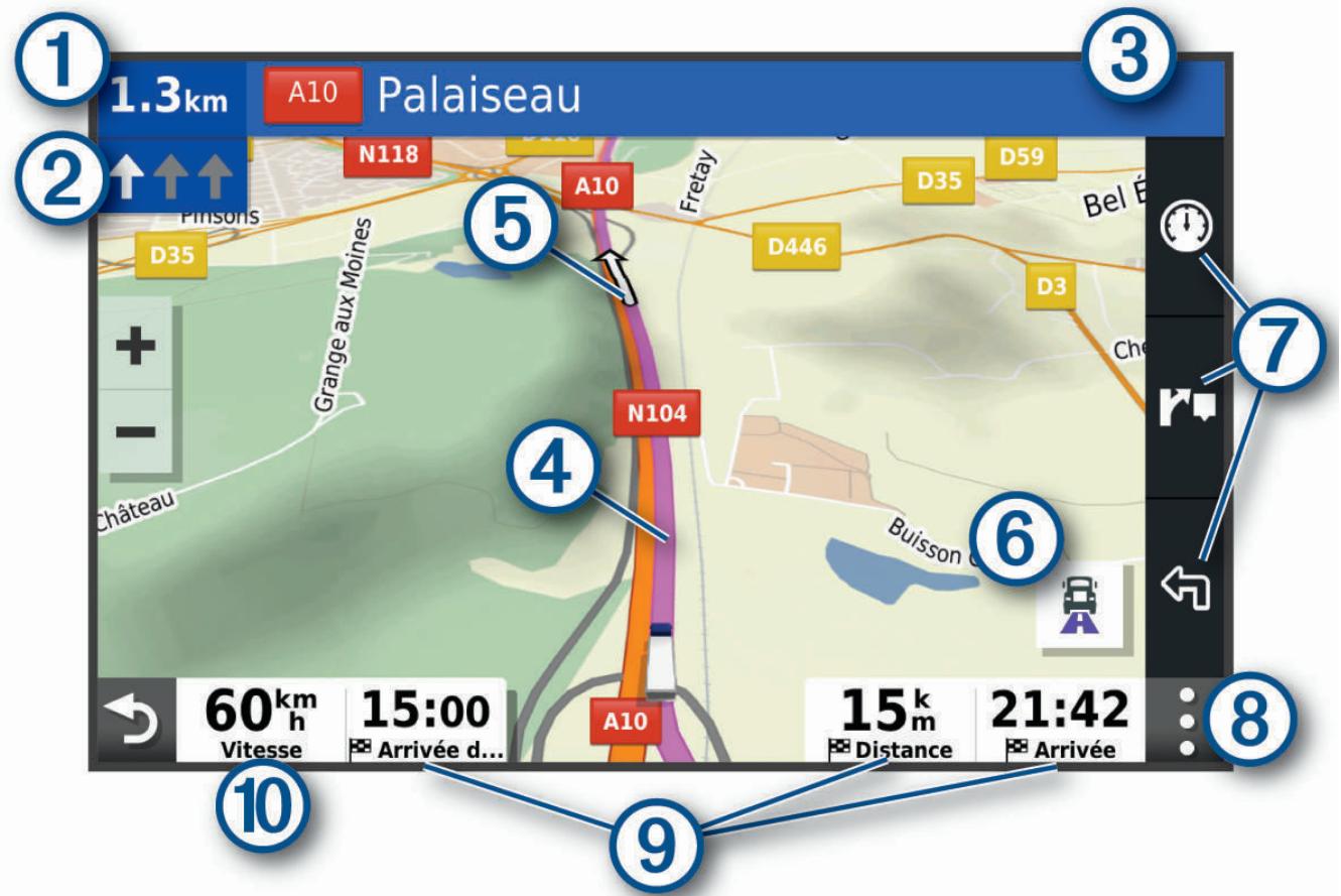 GARMIN DEZL LGV800 MT-S - Votre itinéraire sur la carte - 1