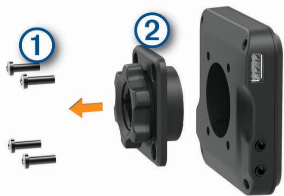 GARMIN DEZL LGV800 MT-S - Installation de l'adaptateur à rotule - 1