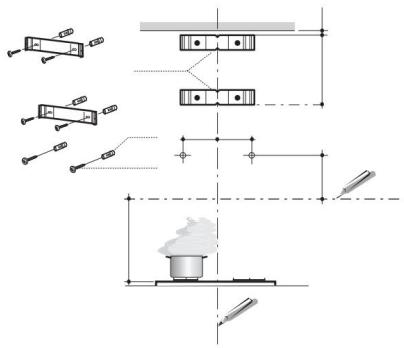 MEPAMSA STILO PRO TRONIC - Percer le mur et fixer les supports. - 1