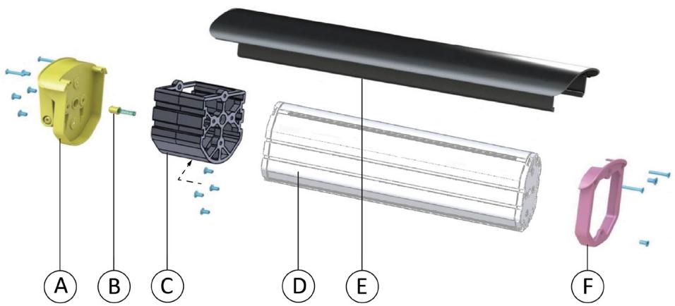 TREK ALLANT+ 9 - ALLANT+ 9.9S - ALLANT+ 9S - Remplacement d'une batterie Powertube 625 Wh par une batterie 500 Wh - 1