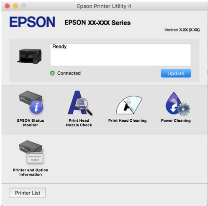 EPSON ET-4850 - Guide du pilote d'impression mac OS - 1