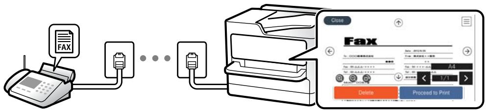 EPSON ET-4850 - Destination des télécopies reçues - 1