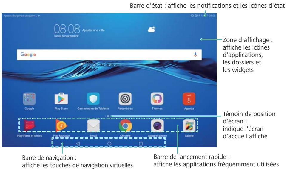 HUAWEI MEDIAPAD M3 LITE - Écran d'accueil - 1