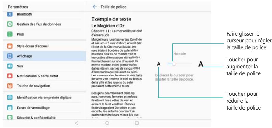 HUAWEI MEDIAPAD M3 LITE - Modifier la taille de police - 1