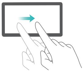 HUAWEI MEDIAPAD M3 LITE - Gestes d'écran de base - 4