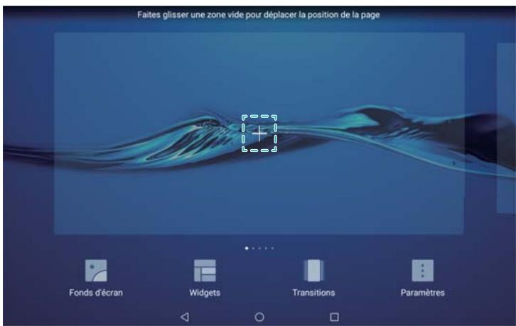 HUAWEI MEDIAPAD M3 LITE - Ajouter des écrans d'accueil - 1