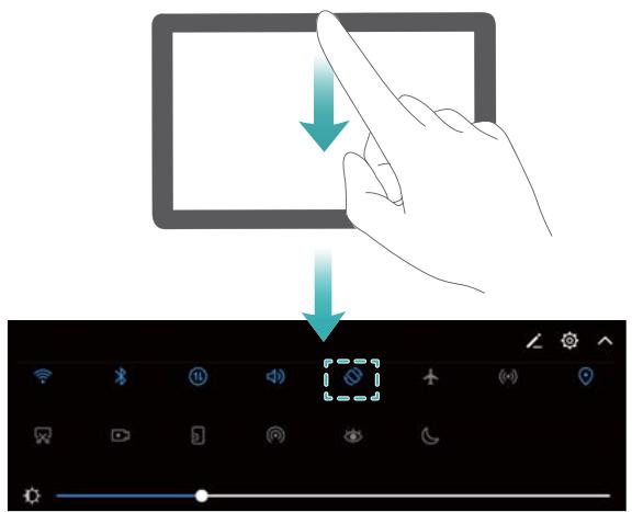 HUAWEI MEDIAPAD M3 LITE - Changer l'orientation de l'écran - 1