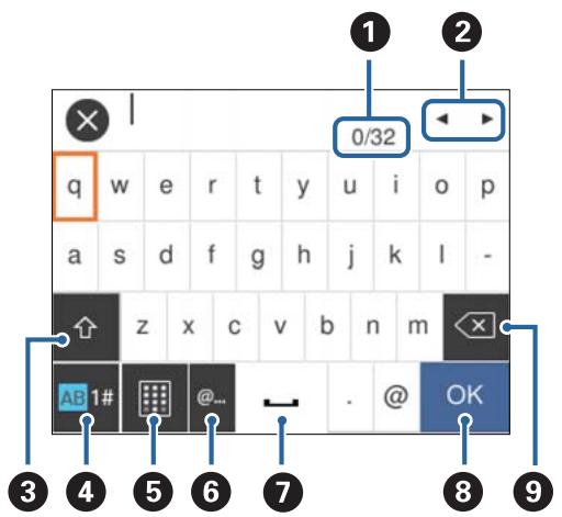 EPSON XP 5155 - Clavier à l'écran - 1