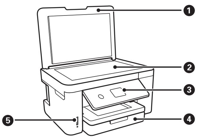 EPSON XP 5155 - Nom et fonction des pièces - 2