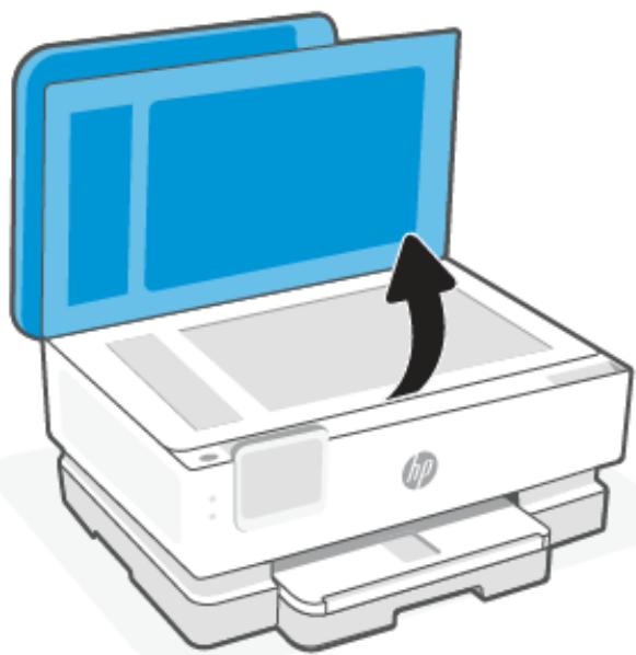 HP ENVY INSPIRE 7221E - Positionner un original sur la vitre du scanner - 1
