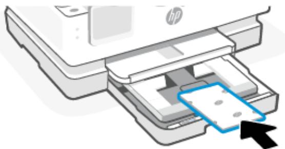 HP ENVY INSPIRE 7221E - Faites glisser les guides de papier pour les positionner tout contre les bords du bac photo. - 2