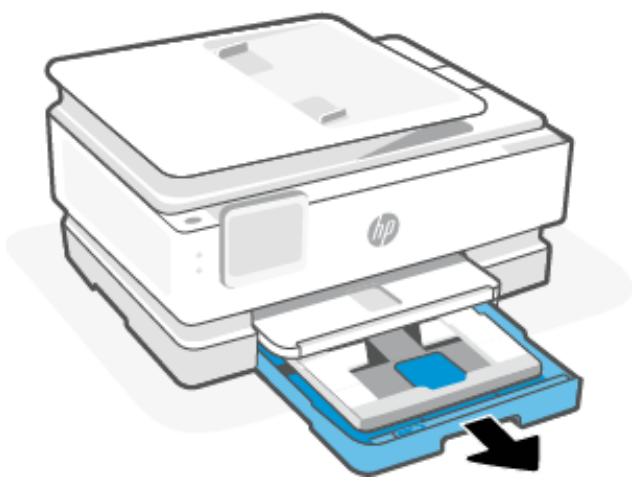 HP ENVY INSPIRE 7221E - Pour charger du papier au format l'égal (sur certains modèles uniquement) - 1
