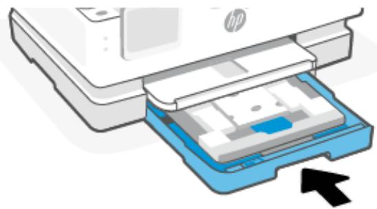 HP ENVY INSPIRE 7221E - Faites glisser les guides de papier pour les positionner tout contre les bords du bac photo. - 4