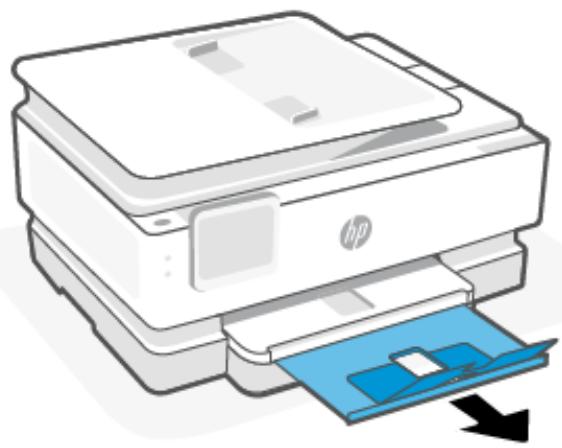 HP ENVY INSPIRE 7221E - Faites glisser les guides de papier pour les positionner tout contre les bords du bac photo. - 5