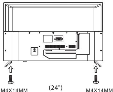HAIER LE32K6000T TA©LA©VISION LED 80 CM EGP/PRO/HOSPITALITY - Instructions pour l'assemblage du support - 2