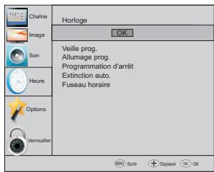 HAIER LE32K6000T TA©LA©VISION LED 80 CM EGP/PRO/HOSPITALITY - Menu temps - 1