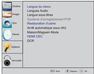 HAIER LE32K6000T TA©LA©VISION LED 80 CM EGP/PRO/HOSPITALITY - Menu options - 1