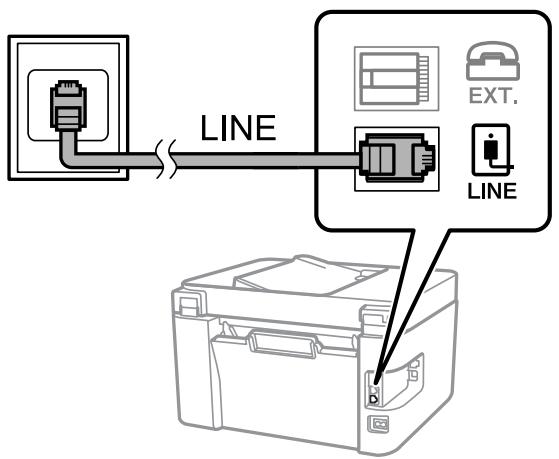EPSON ET-2825 - Connexion à la ligne téléphonique standard (RTC) ou à la ligne PBX - 1