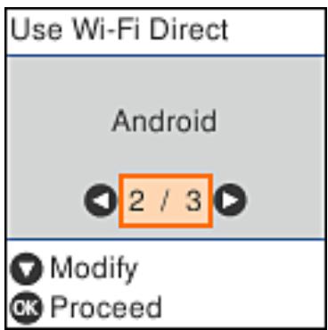 Use Wi-Fi Direct Android 2 / 3 Modify Proceed