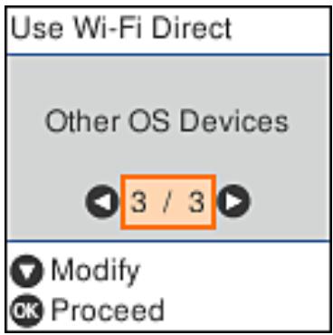Use Wi-Fi Direct Other OS Devices 3 / 3 Modify Proceed