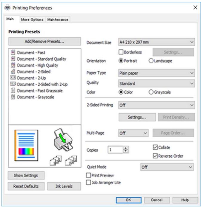 EPSON WF-2840DWF - Remarque: - 1