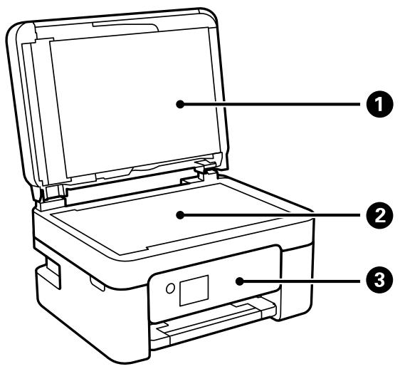 EPSON WF-2840DWF - Nom et fonction des pièces - 3