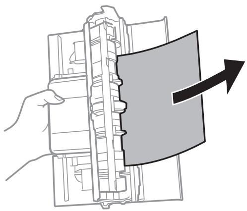 EPSON WF-2840DWF - Retirez le papier coincé du couvercle arrière. - 1