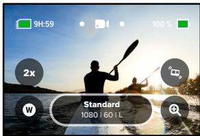 GOPRO HERO10 - Configuration de la durée de capture - 1