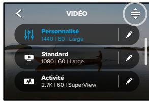 GOPRO HERO10 - Suppression de votre préréglage - 1