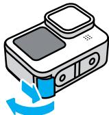 GOPRO HERO10 - Insertion de la CARTE SD et de la batterie - 1